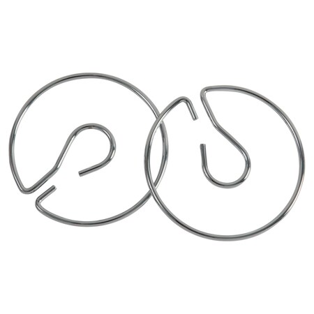 Pacon Chart Stand Rings, 4", Silver 6PK PAC74440